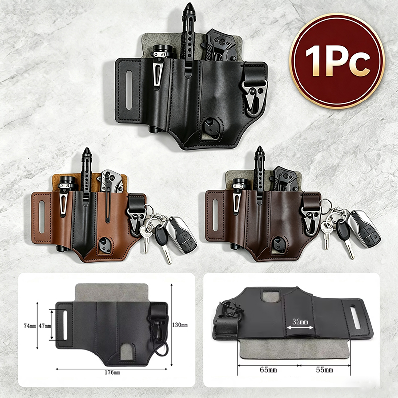 EDC PU Leather Tool Pouch Mult - огляд і ціна Edc Carry Belt Leather