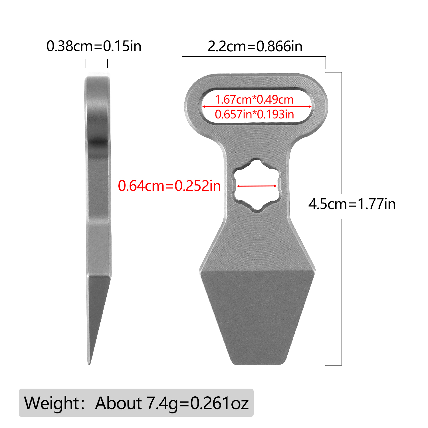 TC4 Titanium Alloy Keychain Pe - огляд і ціна Edc Carry Accessories