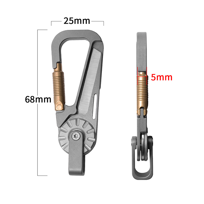 Titanium Alloy Car Keychain fo - огляд і ціна Edc Carry Essentials