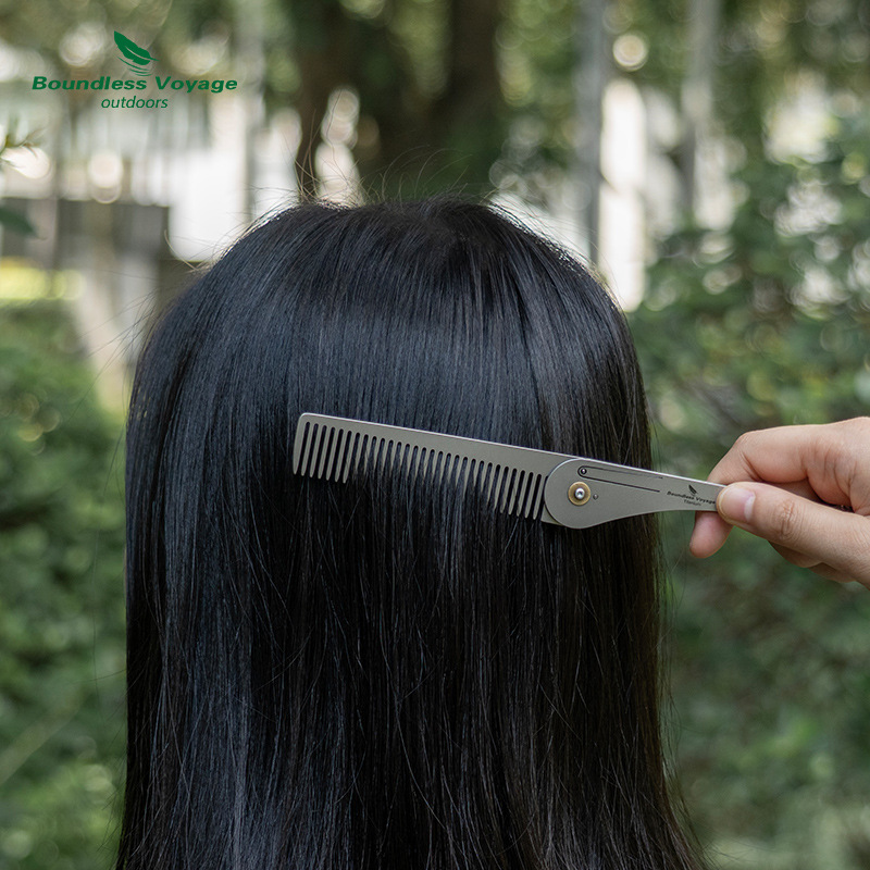 Pure Titanium Foldable Hair Co - огляд і ціна Comb Pocket Titanium